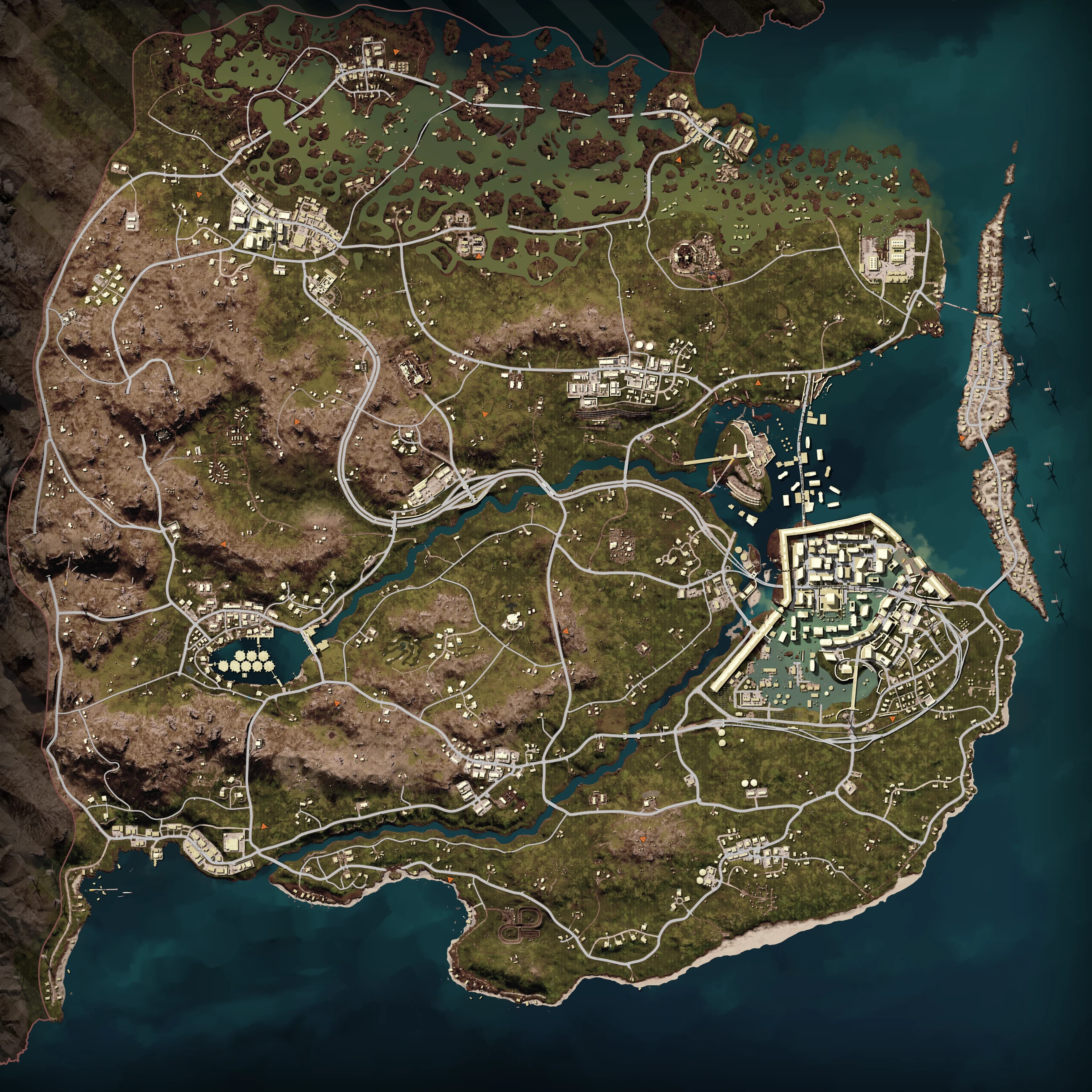 Deston top-down PUBG map preview
