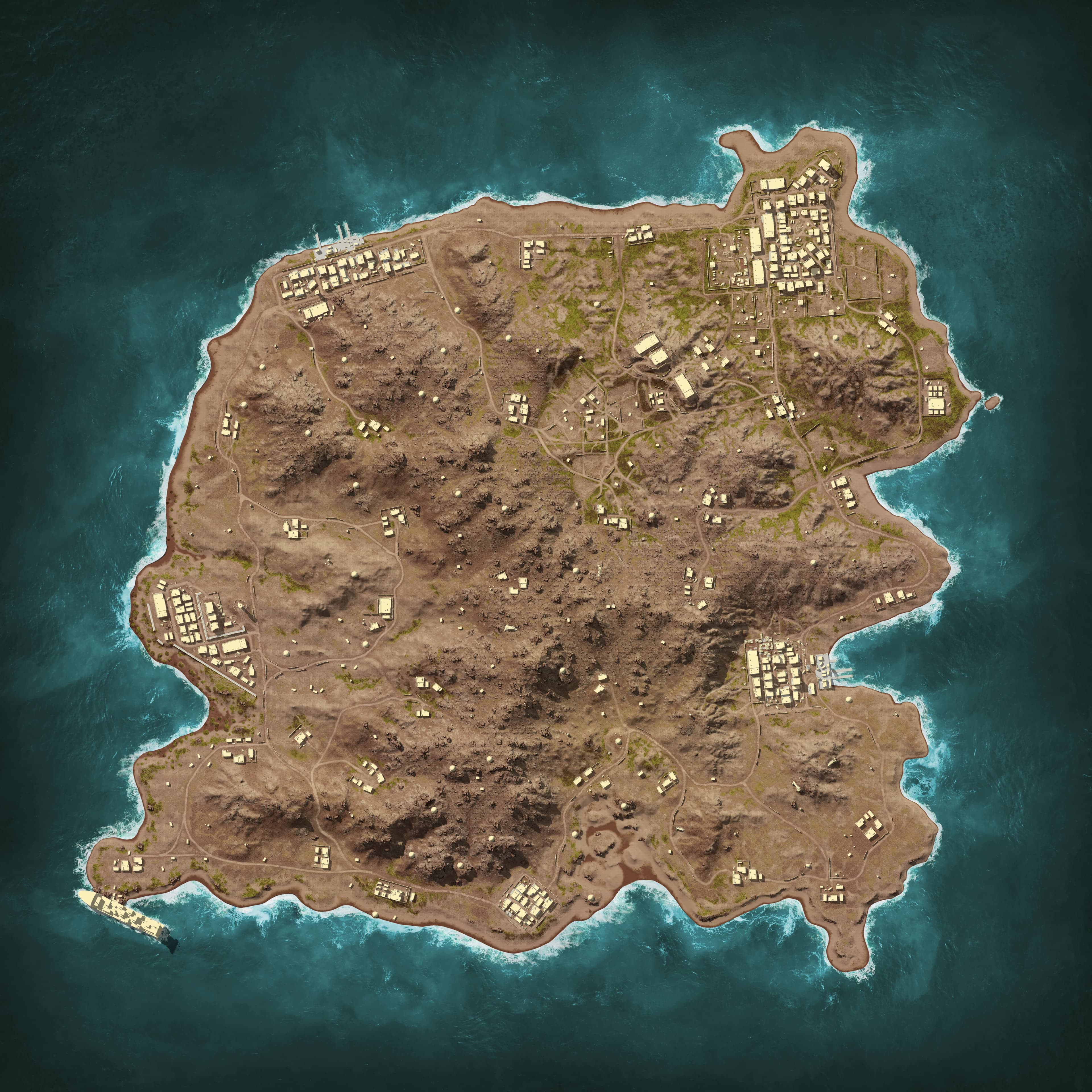 Karakin top-down PUBG map preview