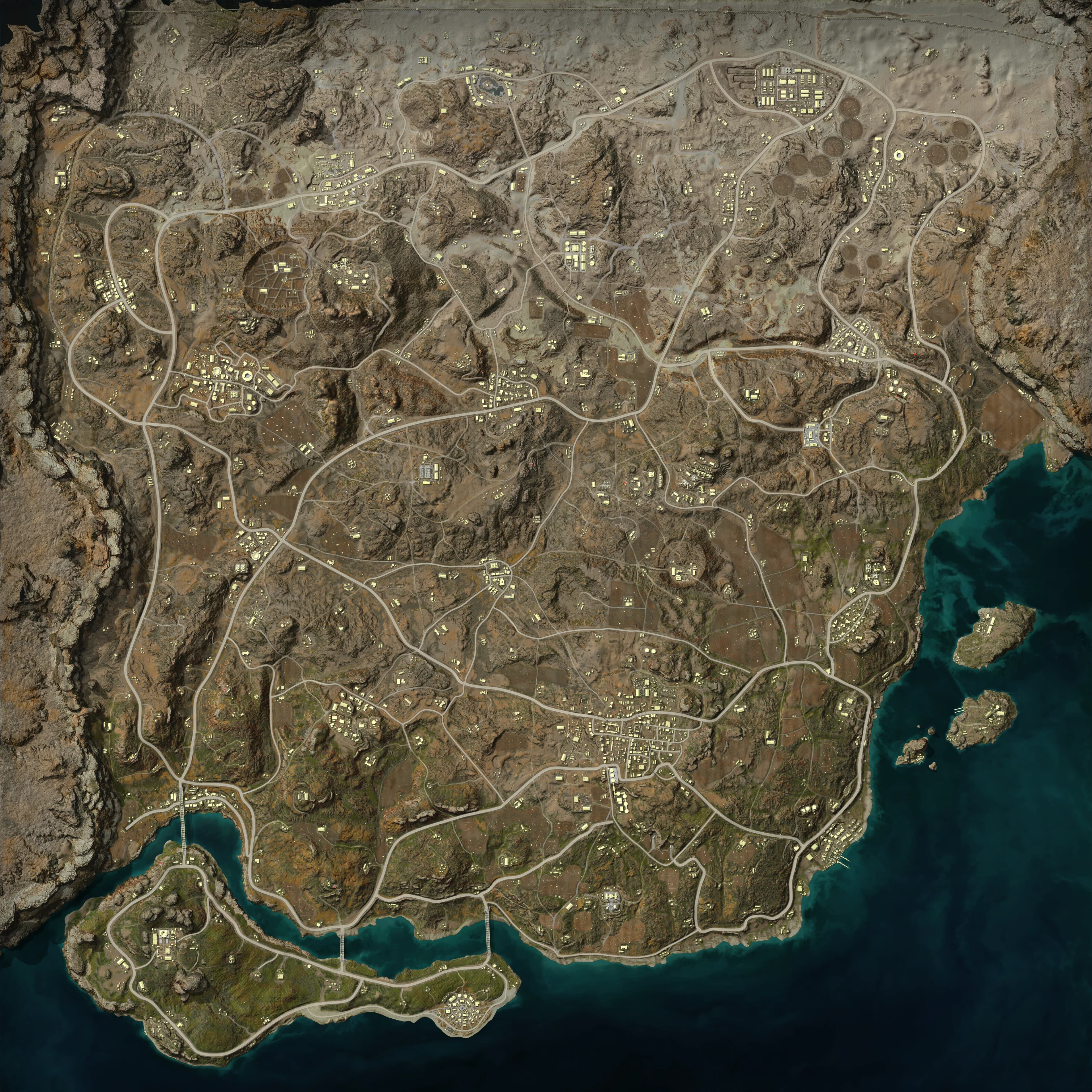 Miramar top-down PUBG map preview