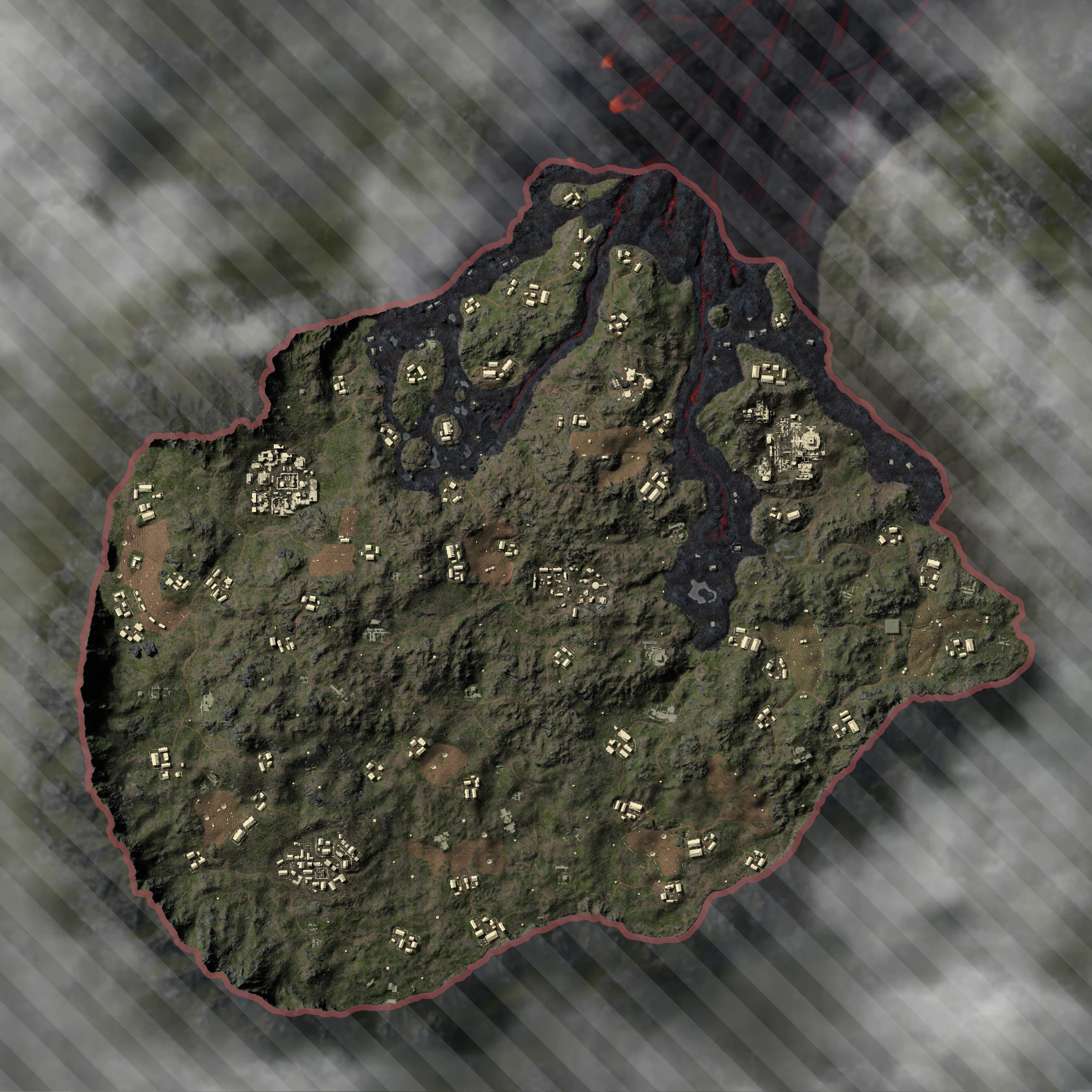 Paramo top-down PUBG map preview
