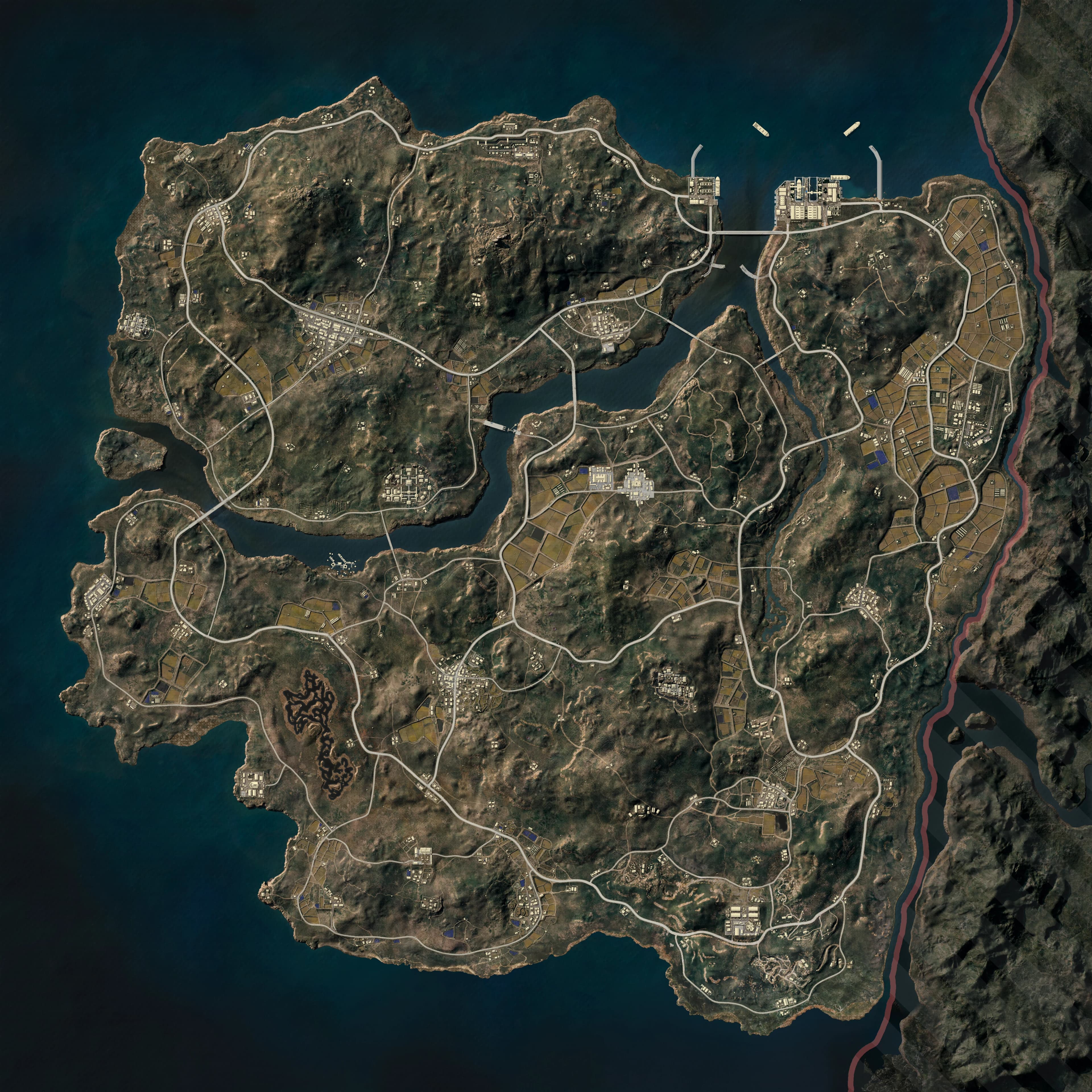 Taego top-down PUBG map preview